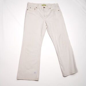 Sigrid Olsen Cream‎ Straight-Leg Jeans, Women’s Size 8P, EUC